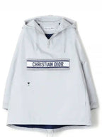 Back Print Hoodie Jacket Grey Dior