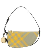 Burberry Shield Check Mini Shoulder Bag Hunter