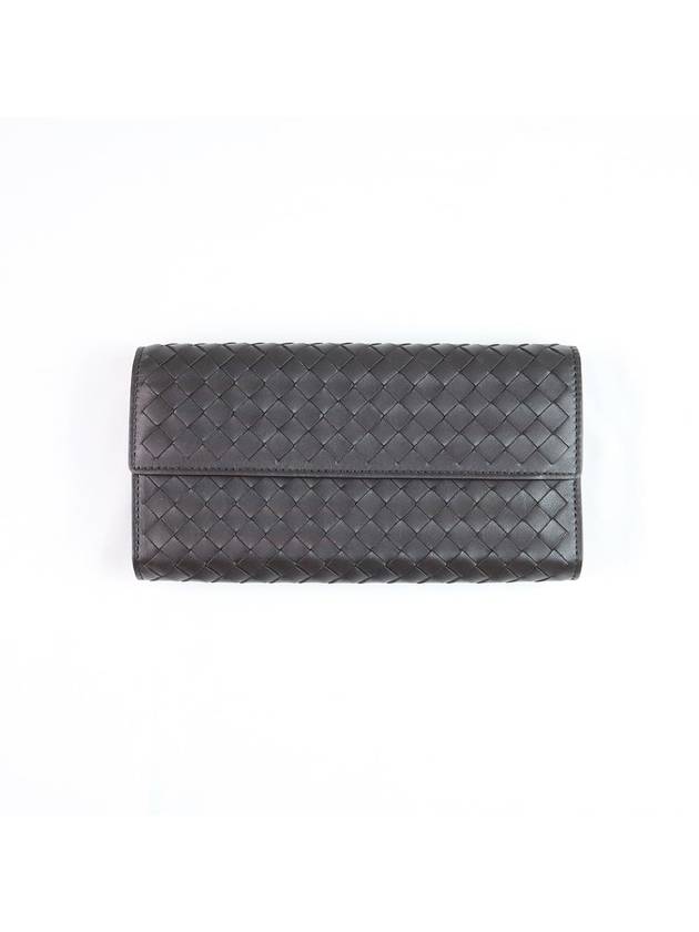 Bottega Veneta Intrecciato Continental Long Wallet Brown