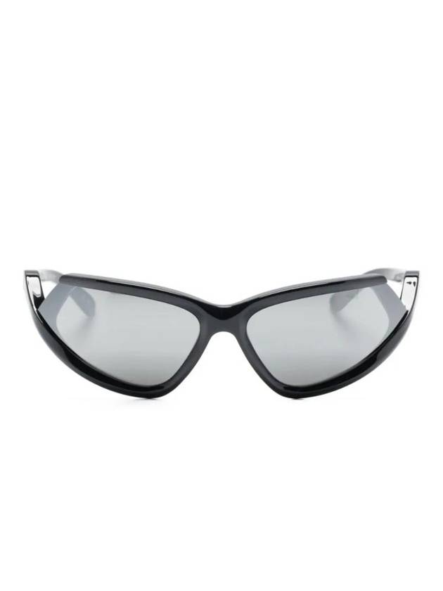 Balenciaga Eyewear Side Expand Mirror Oval Frame Sunglasses