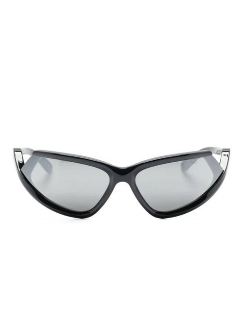 Balenciaga Eyewear Side Expand Mirror Oval Frame Sunglasses