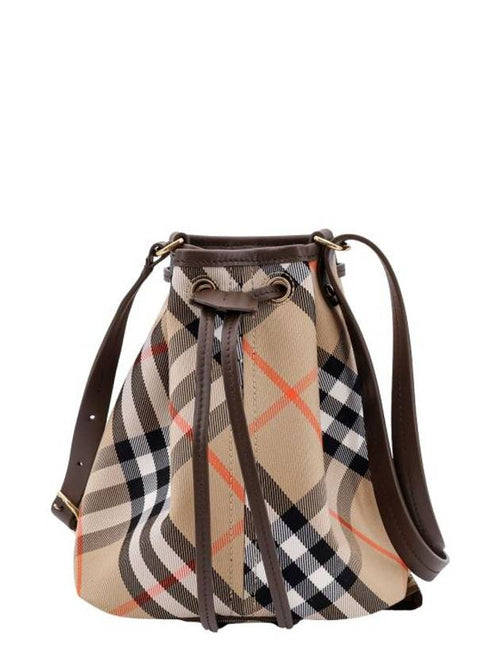 Burberry Check Bucket Bag Beige