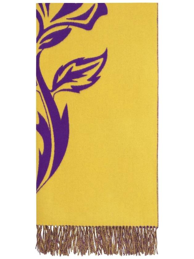 Burberry rose-print cashmere scarf Royal Pier