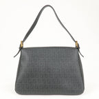 FENDI Zucchino Mamma Baguette Canvas Leather Shoulder Bag 8BR001