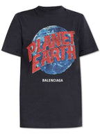 Balenciaga Balenciaga T-shirt With Print, Women's, Grey