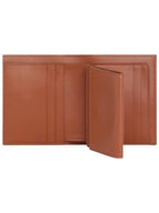 CELINE Triomphe Canvas Lambskin Small Strap Half Wallet Tan