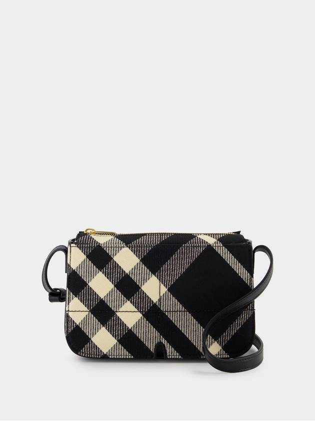 Burberry Snip Check Cross Bag Black