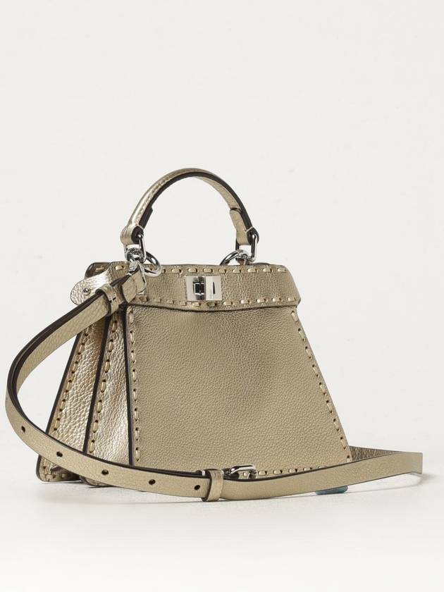Fendi Peekaboo ISeeU Petite Tote Bag Gold