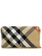 Burberry Snip Check Chain Mini Shoulder Bag Sand