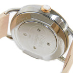 FENDI Watches Quartz 80200M Stainless Steel (Stainless steel), Leather belt Gold beige Celeria White shell dial Women