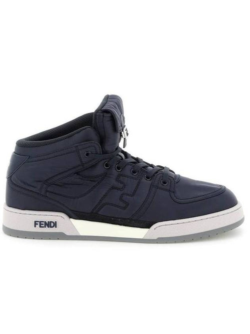 Fendi Match High Top Sneakers Blue