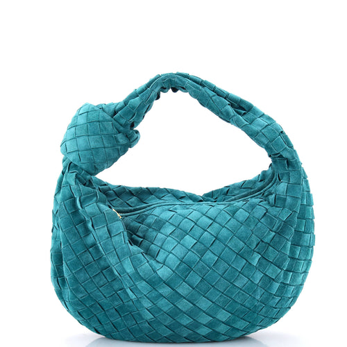 Bottega Veneta Jodie Hobo Intrecciato Suede Teen