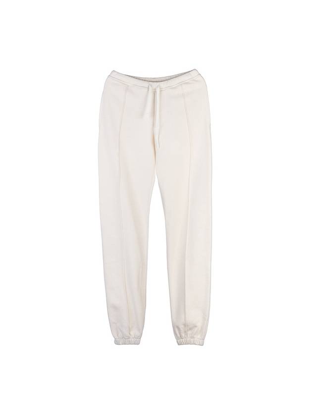 Couture Label Cotton Wool Track Pants Ivory Dior