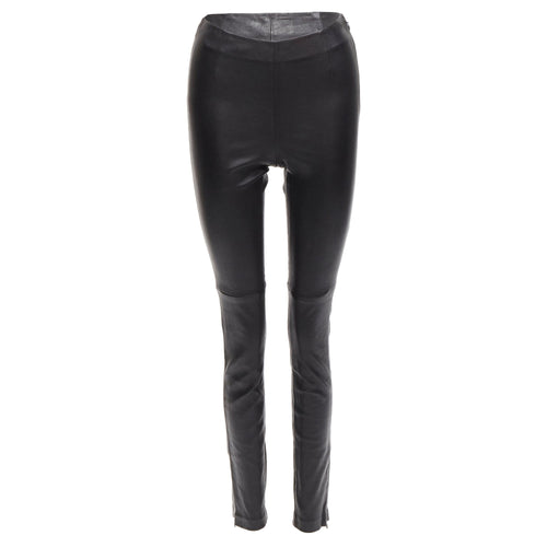 Christian Dior lambskin leather skinny leggings pants