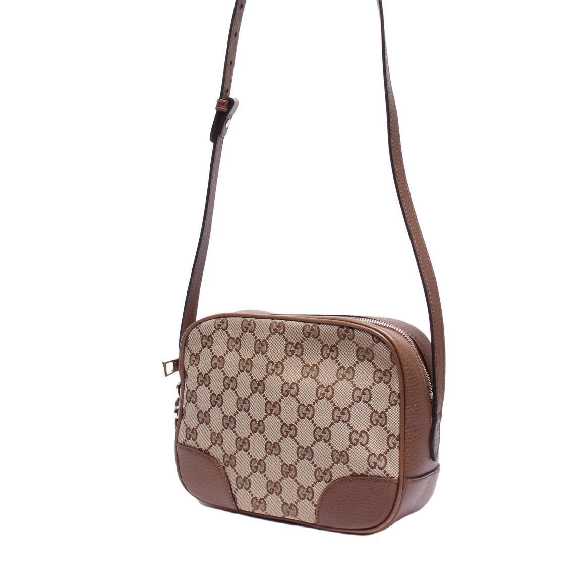 Gucci GG Canvas Mini Bree Crossbody Bag - Brown Crossbody Bags, Handbags IT5IGK3D2IN1
