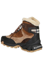 Burberry Burberry Men's Tor Shearling-Lined Suede Hiking Boots, Brand Size 40 ( US Size 7 )