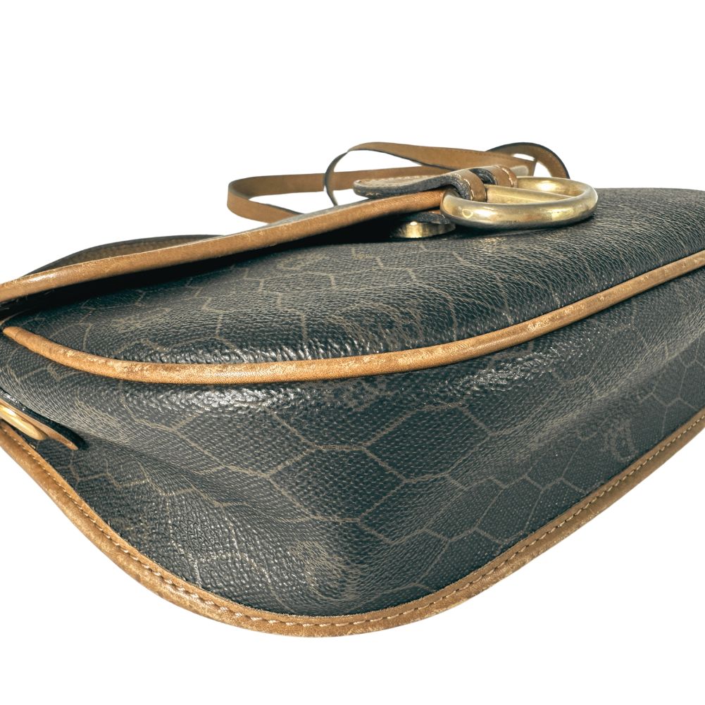 Dior Honeycomb  Canvas Shoulder Bag (Pre-Owned)