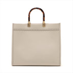 Fendi Sunshine Leather 2WAY Bag Ivory 8BH386