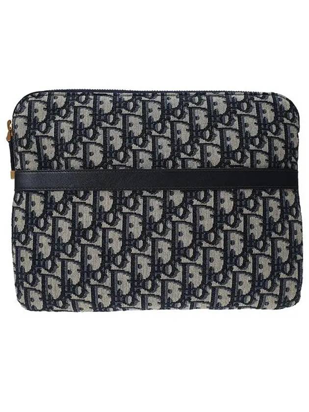Diortravel Oblique Clutch Bag Kit Blue Dior