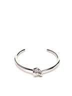 CELINE Knot Extra Thin Brass Bracelet Silver