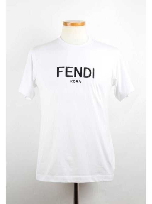 Fendi Rome Logo Short Sleeve T Shirt S
