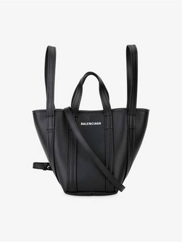 Balenciaga Everyday XS Grained Calfskin Shoulder Tote Bag Black