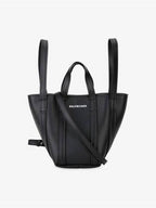 Balenciaga Everyday XS Grained Calfskin Shoulder Tote Bag Black