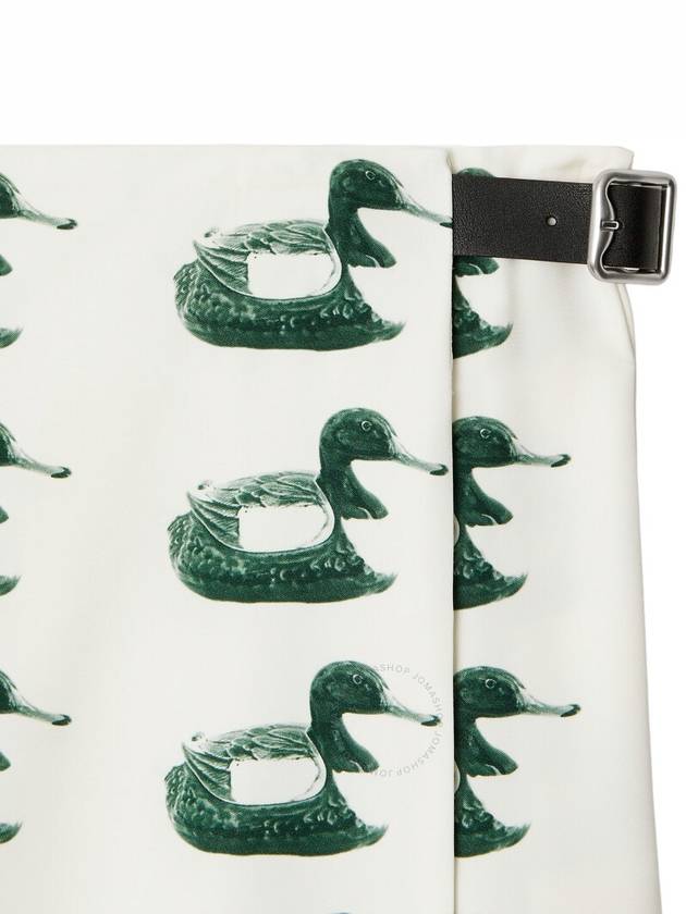 Burberry Duck Print Buckle Closure Kilt 8077276