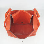 Hermes Lindy 34cm handbag 6208 orange Silver