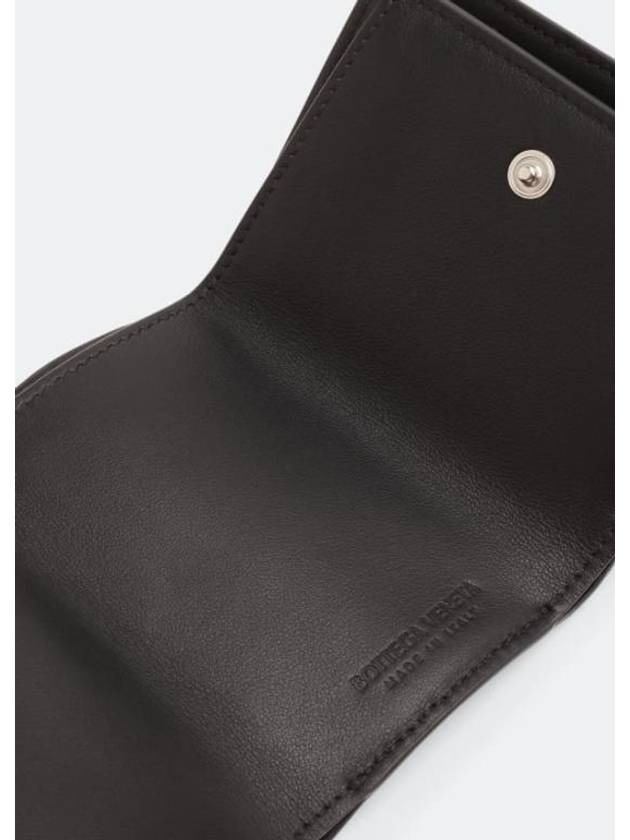 Bottega Veneta Intrecciato Tri-Fold Half Wallet Black