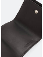 Bottega Veneta Intrecciato Tri-Fold Half Wallet Black