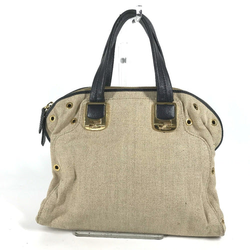 Fendi   Hemp Leather Handbag Shoulder Bag Tote Bag ()