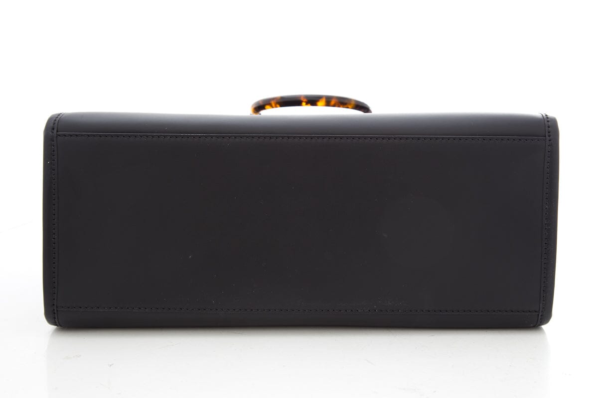 Fendi Black Leather Sunshine Shopper Tote