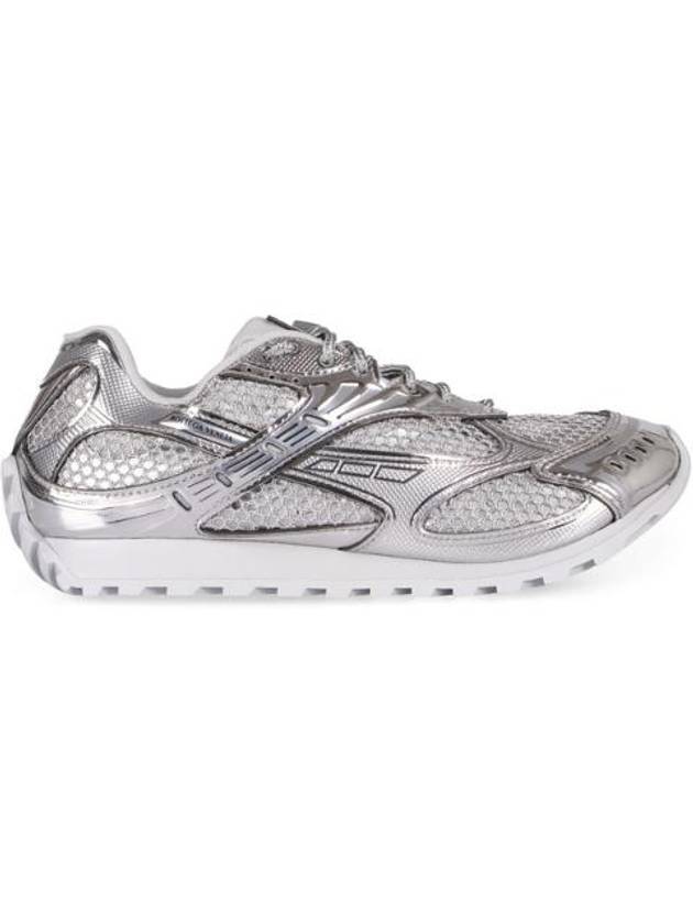 Bottega Veneta Orbit Low-Top Sneakers Silver