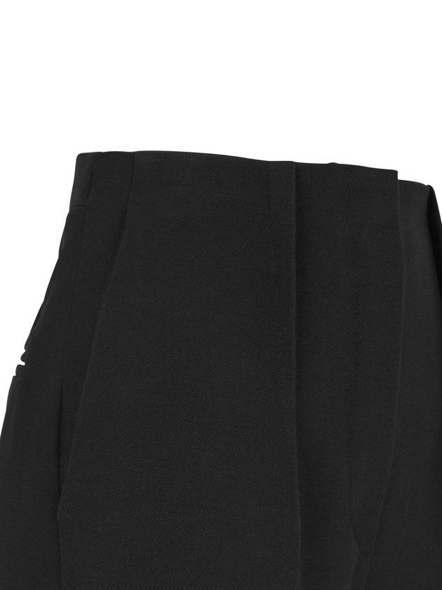 Fendi Women's Grande Poudre Wool Cigarette Pants Black