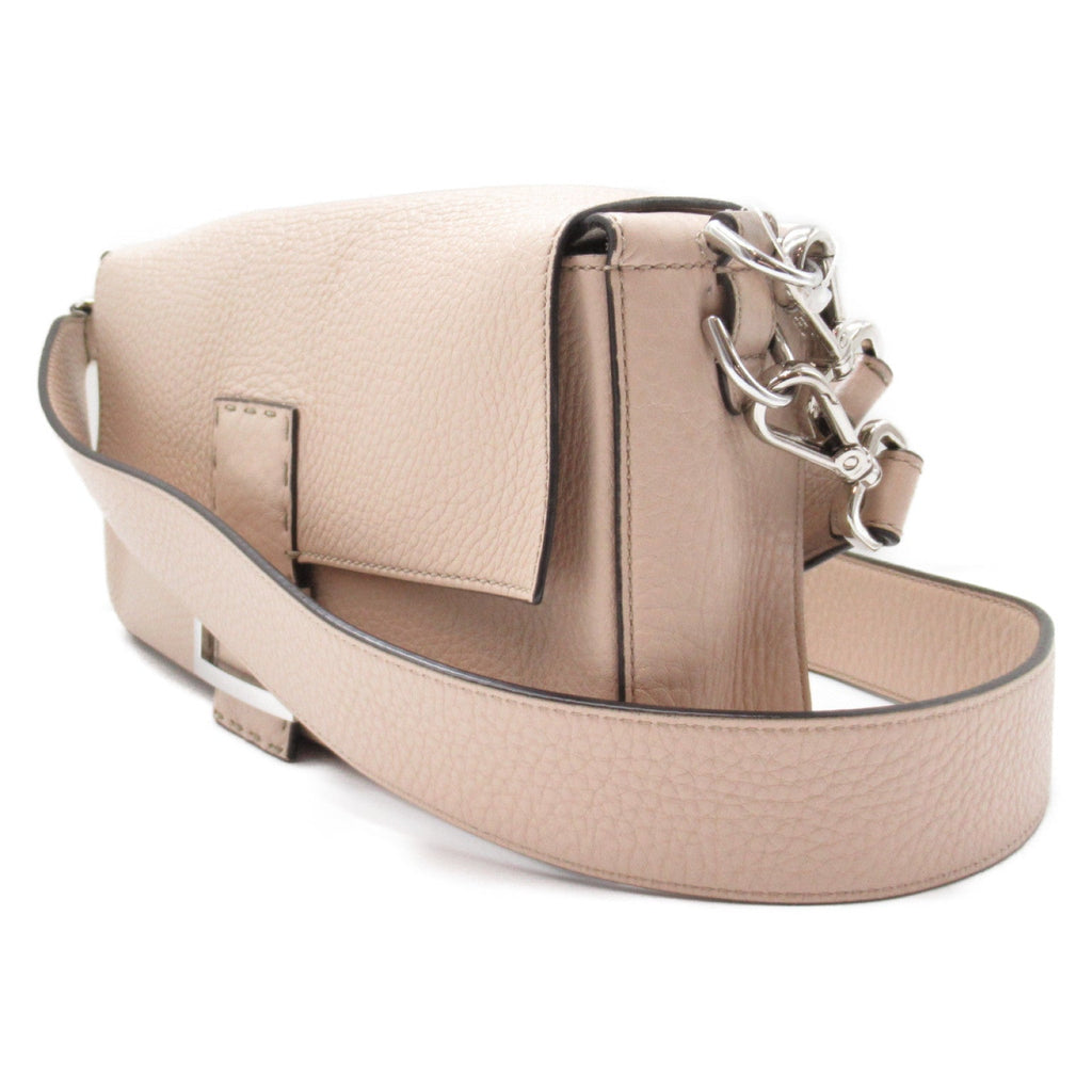 Fendi Fendi 2w Shoulder Shoulder Bag Leather  Beige 8BR600
