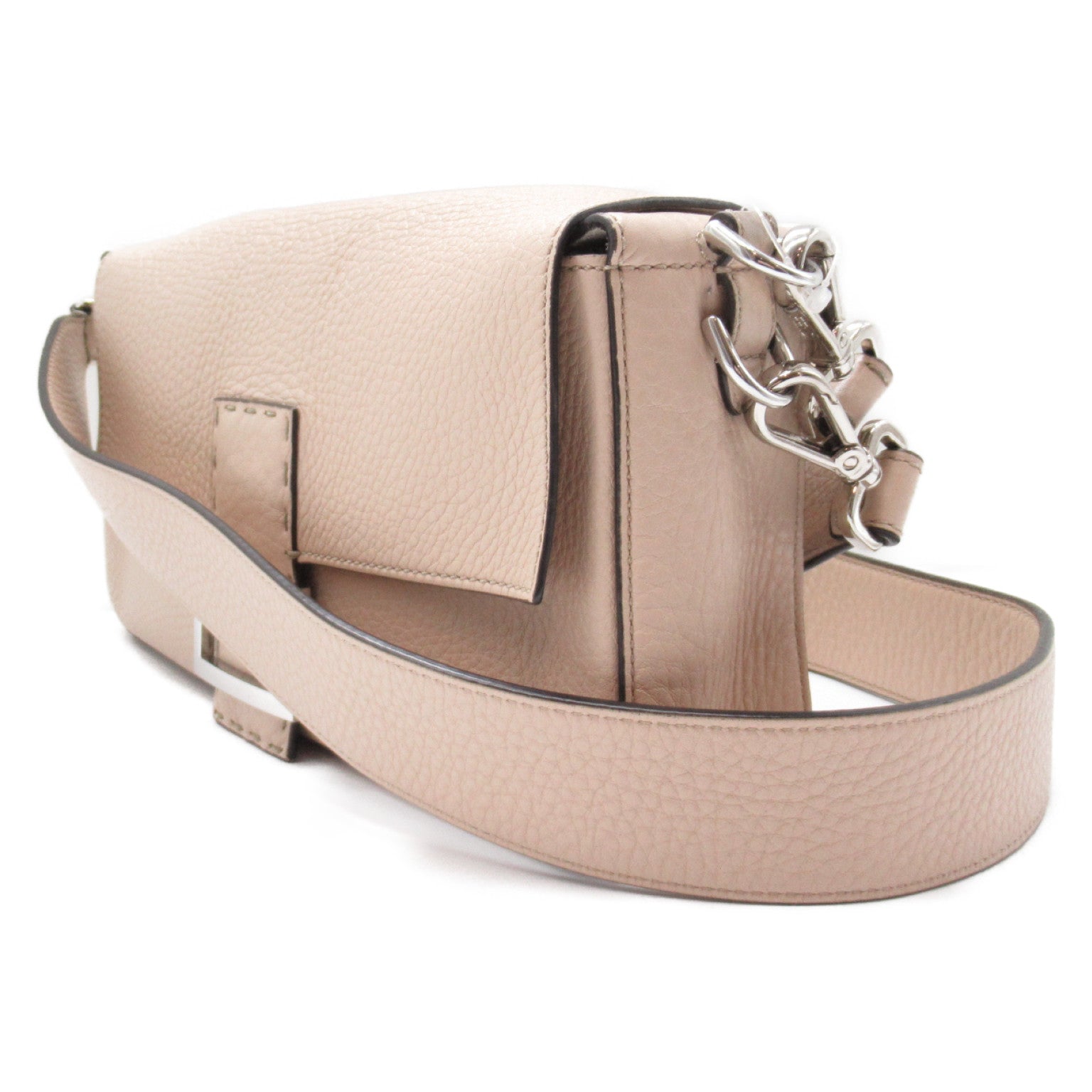 Fendi Fendi 2w Shoulder Shoulder Bag Leather  Beige 8BR600