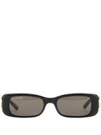 Balenciaga Eyewear Dynasty Rectangle Sunglasses Bb0096S 001 Black