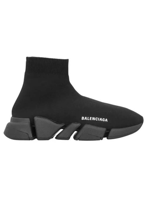 Balenciaga Women's Speed 2 0 Recycled Knit High Top Sneakers Black