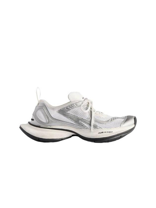 Balenciaga Circuit Low Top Sneakers White Silver