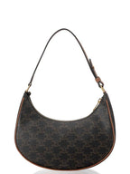 CELINE Triomphe Medium Ava Shoulder Bag Tan