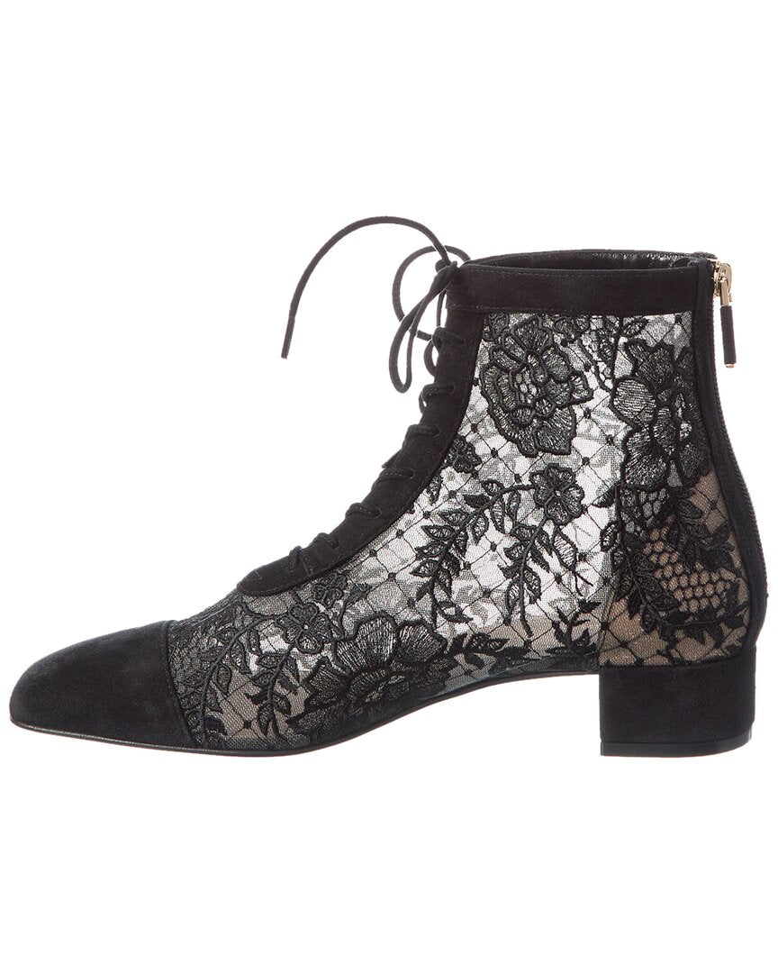 Dior Lace-up Leather Bootie
