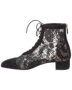 Dior Lace-up Leather Bootie