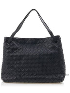 Bottega Veneta Intrecciato Large Top Handle Tote Bag Black