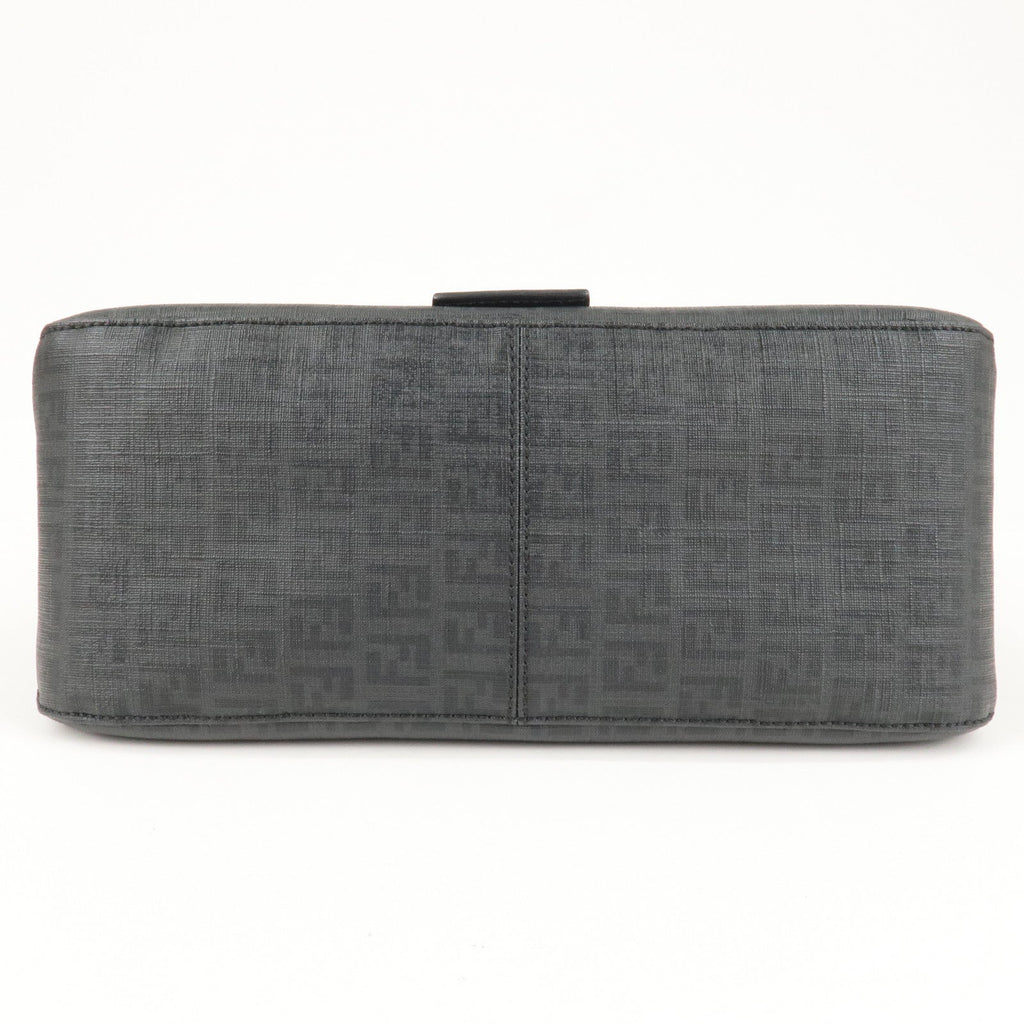 FENDI Zucchino Mamma Baguette Canvas Leather Shoulder Bag 8BR001