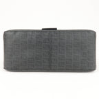 FENDI Zucchino Mamma Baguette Canvas Leather Shoulder Bag 8BR001