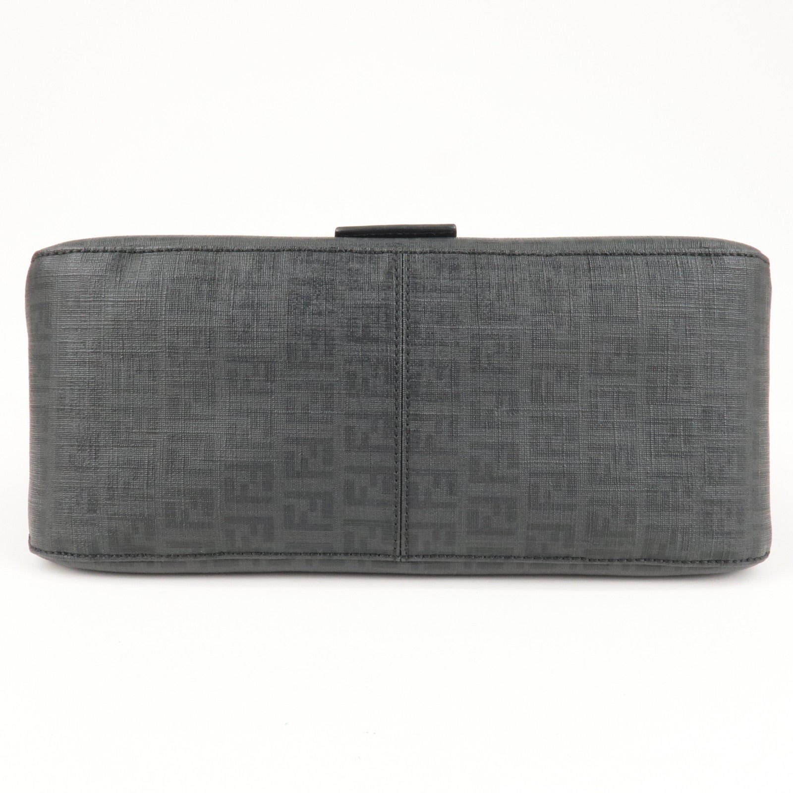 FENDI Zucchino Mamma Baguette Canvas Leather Shoulder Bag 8BR001