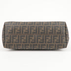 FENDI Zucca Logo Print PVC Leather Tote Bag Brown 8BH198