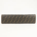 FENDI Zucca Mesh PVC Tote Bag Brown Black 8BH184