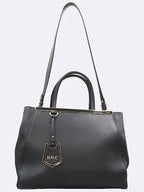 Fendi 8BH250 Black Color 2JOURS Tote Bag Shoulder Strap 2WAY